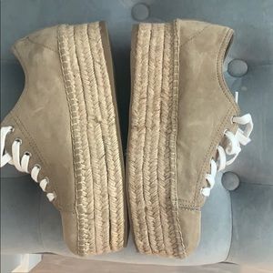 Miu Miu Platform Espadrille Sneakers